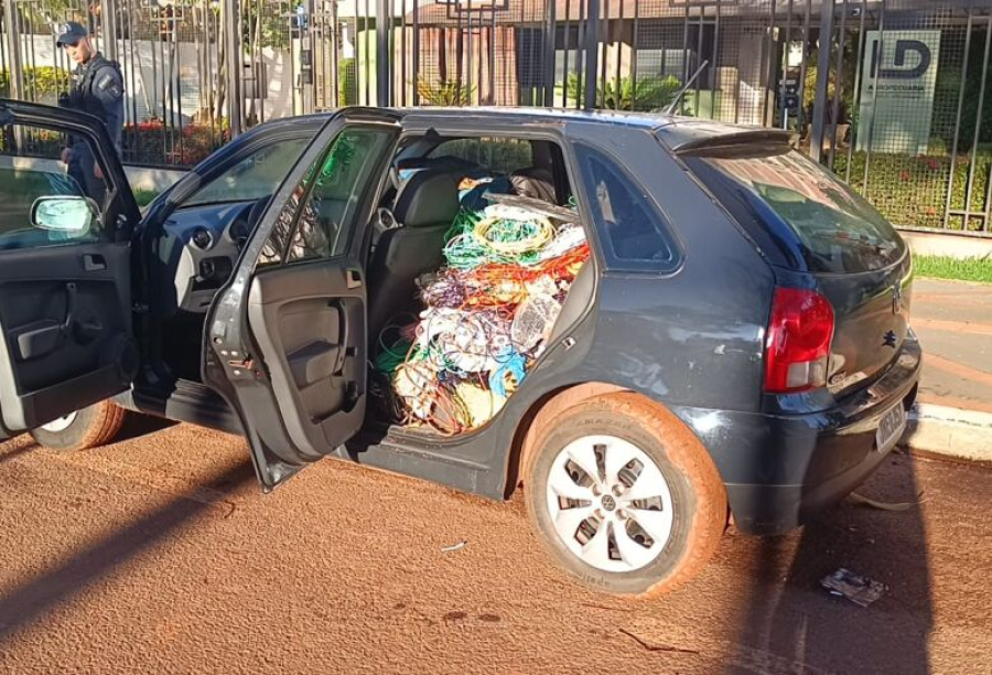 Casal é preso com fios e ferramentas furtadas em obra na região central de Dourados