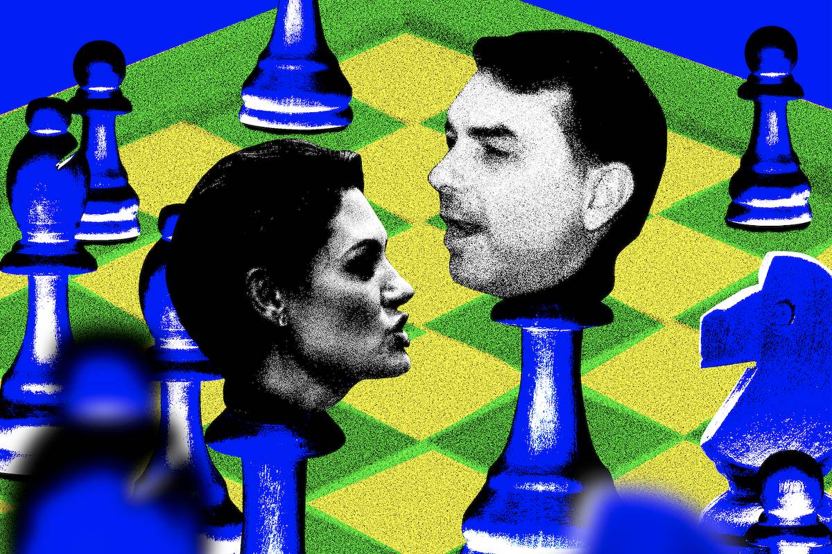 Aparente conflito entre Michelle e Flávio é método de mobilização do bolsonarismo