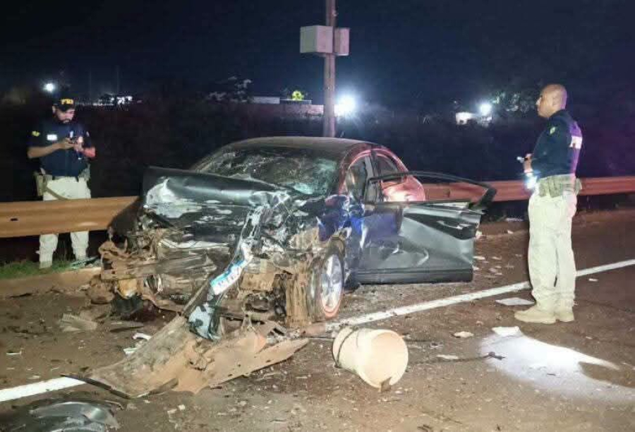Criança de 5 anos está entre feridos em grave acidente que matou motorista na BR-163 em Dourados
